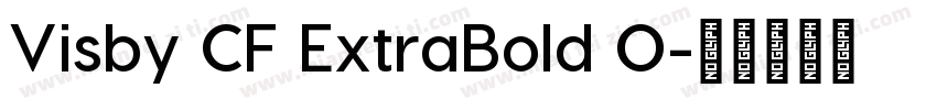 Visby CF ExtraBold O字体转换